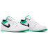 Фото #4 товара Кроссовки Nike Air Jordan 1 Low White Lucky Green Black (Белый)