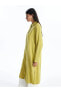 Фото #2 товара Modest Düz Keten Karışımlı Kadın Gömlek Tunik