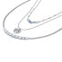 Elegant jewelry set with cubic zirconia Colori SAVY25 (necklace, earrings)