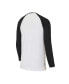 ფოტო #3 პროდუქტის Men's White, Black Pittsburgh Steelers Tinsel Raglan Long Sleeve T-shirt and Pants Sleep Set