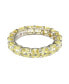 Suzy Levian Sterling Silver Cubic Zirconia Asscher Cut Eternity Band Ring