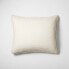 Фото #1 товара King Textured Chambray Cotton Pillow Sham Natural - Casaluna