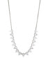 ფოტო #1 პროდუქტის 18k Gold-Plated Pink Cubic Zirconia & Stone Statement Necklace, 15" + 3" extender, Created for Macy's