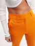 ASOS DESIGN – Figurbetonte Zigarettenhose in Orange mit schmalem Schnitt