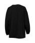 ფოტო #2 პროდუქტის Women's Black Chicago Fire Tri-Blend Long Sleeve T-shirt