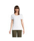 Фото #1 товара Women's Tall Crew Neck Rib T-shirt