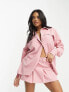 Фото #1 товара I Saw It First oversized pocket detail shirt co-ord in pink
