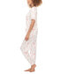 ფოტო #3 პროდუქტის Women's Happy Place 2-Pc. Printed Pajamas Set