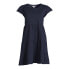 Time And Tru Tiered Knit Dress Women's Size XS 0-2 Blue Pockets Short Sleeve