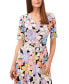 Women's Floral-Print Tie-Waist Midi Dress