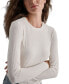 Petite Long-Sleeve Ribbed Crewneck