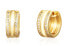 Gold-plated hoop earrings with zircons SVLE1712XH2GO00