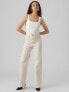 Фото #5 товара Vero Moda high rise wide leg jeans in ecru