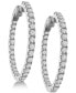 ფოტო #2 პროდუქტის Diamond In and Out Hoop Earrings (3 ct. t.w.) in 14k White or Yellow Gold