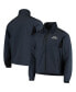 Фото #1 товара Men's Navy Seattle Seahawks Circle Softshell Fleece Full-Zip Jacket