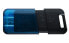 Kingston DataTraveler 80 - 128 GB - USB Type-C - 3.2 Gen 1 (3.1 Gen 1) - 200 MB/s - Cap - Black - Blue
