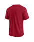 Men's Crimson Oklahoma Sooners Arch Outline Raglan T-shirt