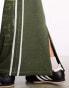 Фото #3 товара COLLUSION sporty stripe maxi skirt in khaki