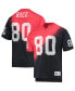 Фото #2 товара Men's Jerry Rice Black, Red San Francisco 49ers Retired Player Name and Number Diagonal Tie-Dye V-Neck T-shirt