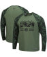 Фото #1 товара Men's Olive and Camo Auburn Tigers OHT Military-Inspired Appreciation Raglan Long Sleeve T-shirt