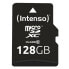 Intenso 3413491 - 128 GB - MicroSDXC - Class 10 - 25 MB/s - Shock resistant - Temperature proof - Waterproof - X-ray proof - Black