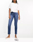 Фото #2 товара River Island Tall slim jeans in mid blue wash