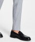 Фото #7 товара Men's Slim-Fit Wool Sharkskin Suit Pants, Created for Macy's