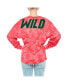 Фото #3 товара Women's Red Minnesota Wild Crystal-Dye Long Sleeve T-shirt