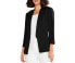 Nic+Zoe Womens Smart Look Open Front Blazer Black Size 12 - фото #1