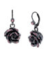 Faux Stone Rose Drop Earrings