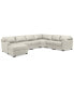 Фото #2 товара Radley 141" 6-Pc. Leather Wedge Modular Chaise Sectional, Created for Macy's