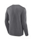 Фото #2 товара Men's Heather Charcoal Tennessee Volunteers Big and Tall Two-Hit Graphic Long Sleeve T-shirt