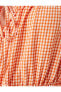 Фото #6 товара Блузка короткая "Crop Bluz" с квадратным воротником и воздушными рукавами от Koton