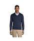 Фото #7 товара Men's School Uniform Cotton Modal Fine Gauge V-neck Sweater