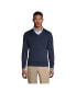 Фото #1 товара Men's School Uniform Cotton Modal Fine Gauge V-neck Sweater