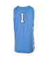 Фото #2 товара Men's #1 Carolina Blue North Carolina Tar Heels Replica Team Basketball Jersey