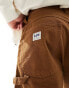 Lee straight fit canvas carpenter shorts in brown