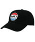 Men's Loki Red White and Blue Button Embroidered Black Cotton Twill Hat