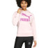 Фото #1 товара Puma Classics Logo Pullover Hoodie Womens Pink Casual Outerwear 531859-16