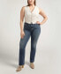 ფოტო #1 პროდუქტის Plus Size Avery High Rise Slim Bootcut Luxe Stretch Jeans
