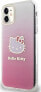 Фото #4 товара Sourcing Hello Kitty HKHCN61HDGKEP iPhone 11 / Xr 6.1" pink/pink hardcase IML Gradient Electrop Kitty Head