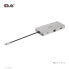 Фото #4 товара Club 3D USB Gen1 Type-C 9-in-1 hub with HDMI - VGA - 2x USB Gen1 Type-A - RJ45 - SD/Micro SD card slots and USB Gen1 Type-C Female port - USB 3.2 Gen 1 (3.1 Gen 1) Type-C - 100 W - 10,100,1000 Mbit/s - Black - Grey - MicroSD (TransFlash) - SD - 60 Hz