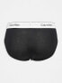 Фото #3 товара Calvin Klein Modern Cotton 3-pack stretch briefs in black