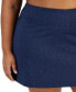 Фото #3 товара Plus Size Active Solid Pull-On Skort, Created for Macy's