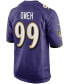 Фото #4 товара Men's Odafe Oweh Purple Baltimore Ravens 2021 NFL Draft First Round Pick Game Jersey