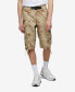 Men's Puller Cargo Shorts with Adjustable Belt, 2 Piece Set