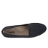 Фото #8 товара Trotters Monarch T1713-101 Womens Black Narrow Canvas Loafer Flats Shoes 8.5