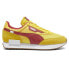 Фото #1 товара Puma Future Rider Play On Lace Up Mens Yellow Sneakers Casual Shoes 39347320