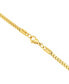 ფოტო #6 პროდუქტის Men's Franco Link Inlay Cross Pendant Necklace in Sterling Silver & Yellow Ion-Plated Stainless Steel