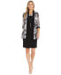 Petite 2-Pc. Printed Jacket & Necklace Dress Set